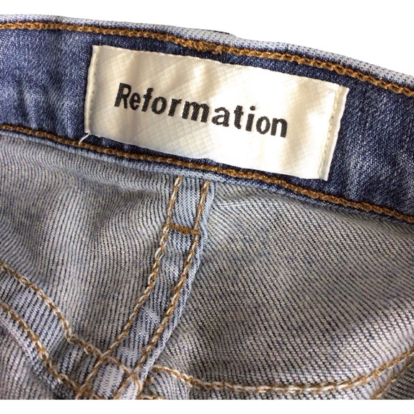 Reformation Light Blue Skinny Jeans - Picture 5 of 5